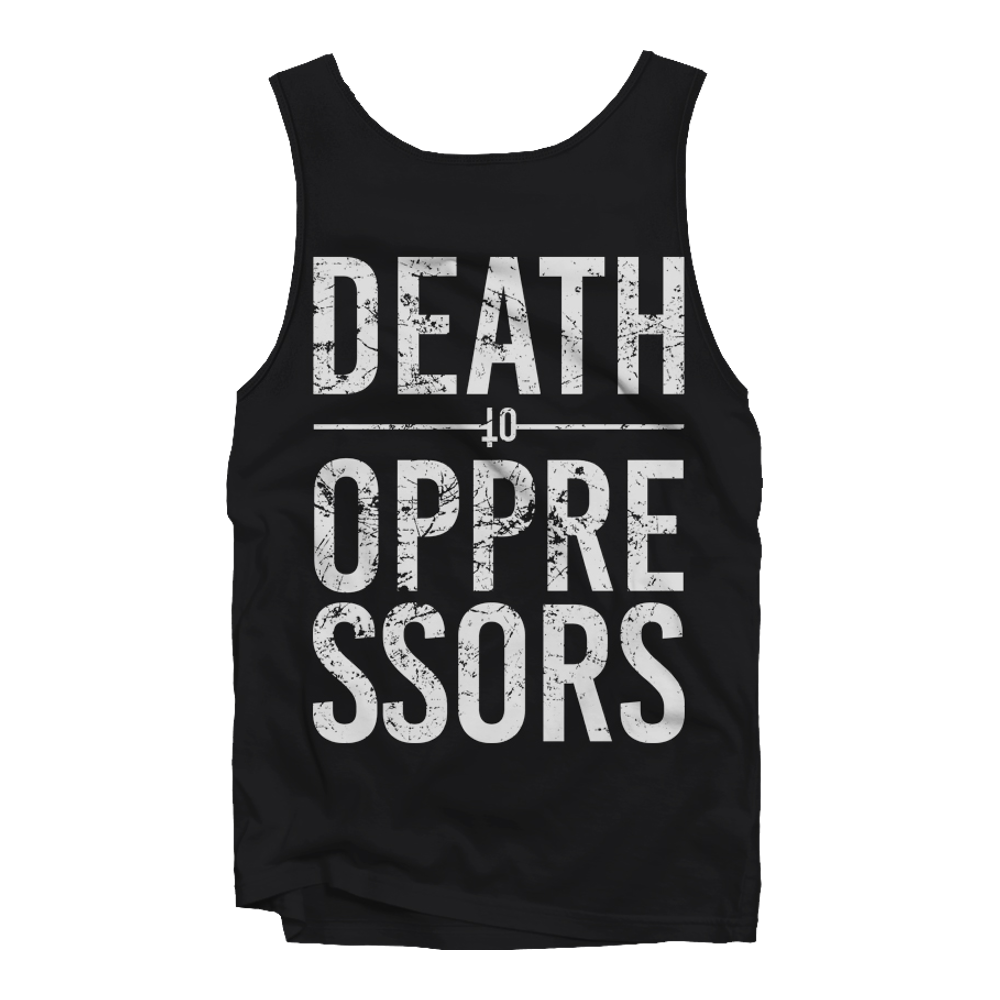 GET THE SHOT "Death To Oppressors" Black Tank Top