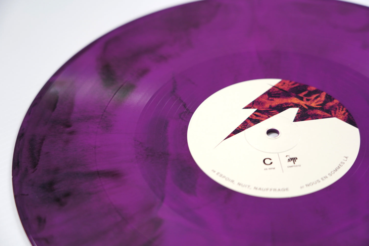 PLEBEIAN GRANDSTAND "RIEN NE SUFFIT" LP Purple Galaxy + T-Shirt Bundle
