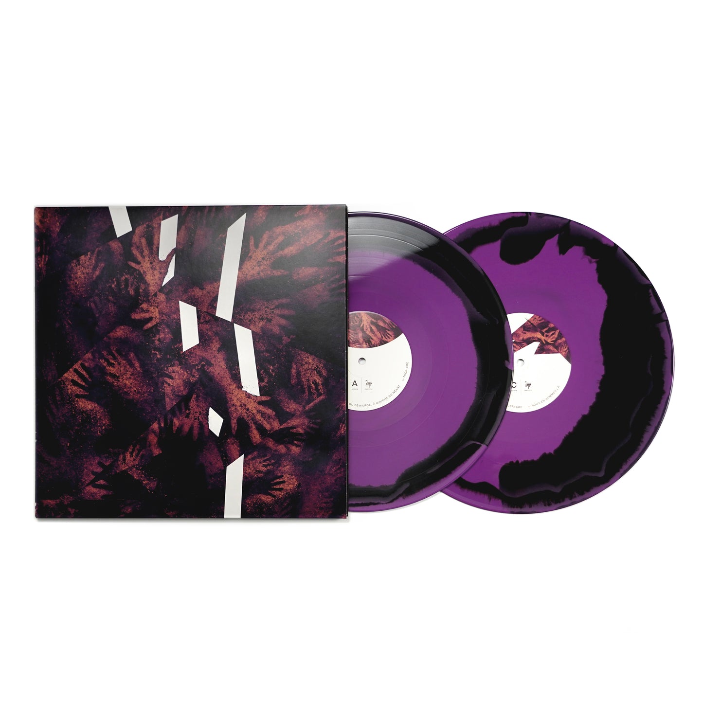 PLEBEIAN GRANDSTAND "RIEN NE SUFFIT" LP Purple Face A/Face B + T-Shirt Bundle