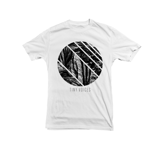 TINY VOICES "Erosion: Circle" WHITE T-Shirt