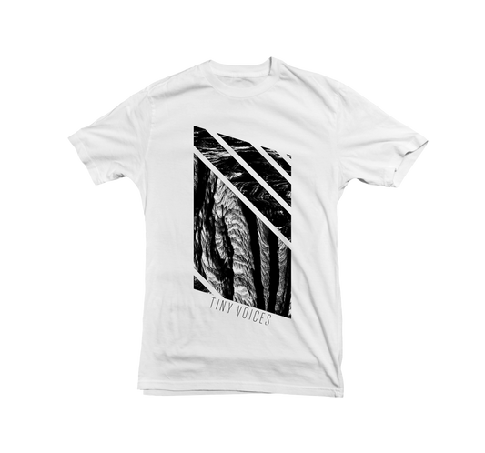 TINY VOICES "Erosion: Quadrangle" WHITE T-Shirt