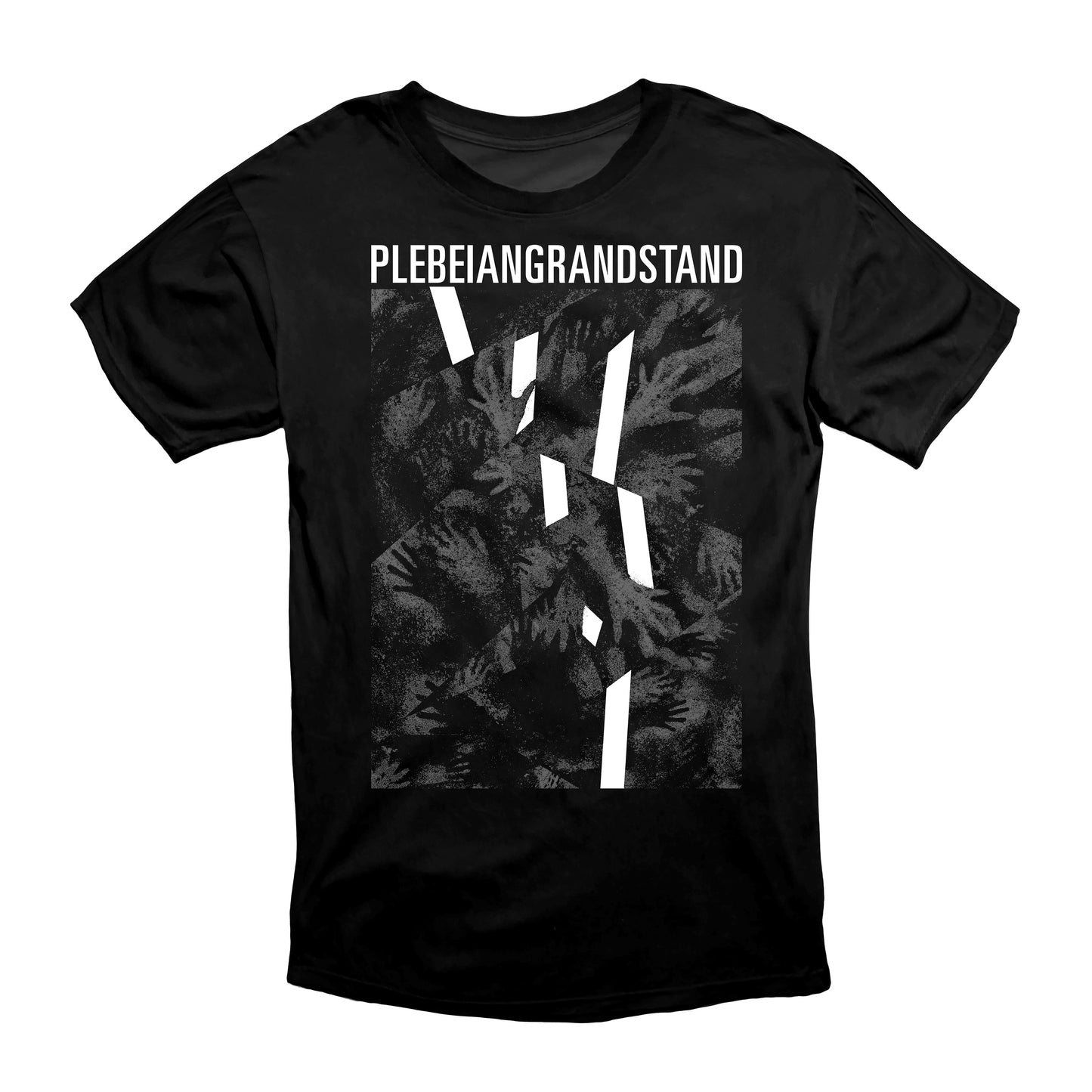 PLEBEIAN GRANDSTAND "RIEN NE SUFFIT" Black T-Shirt