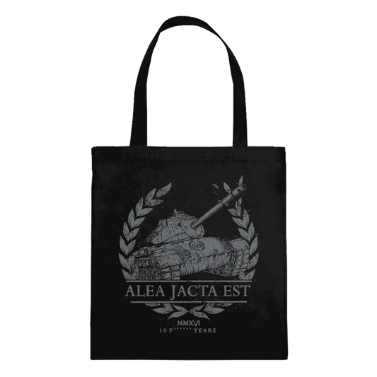 ALEA JACTA EST "Tank" Black Tote Bag