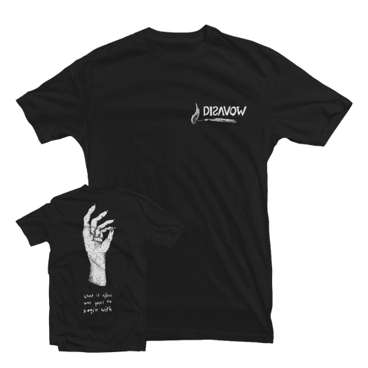 DISAVOW "Burning Match" Black T-Shirt