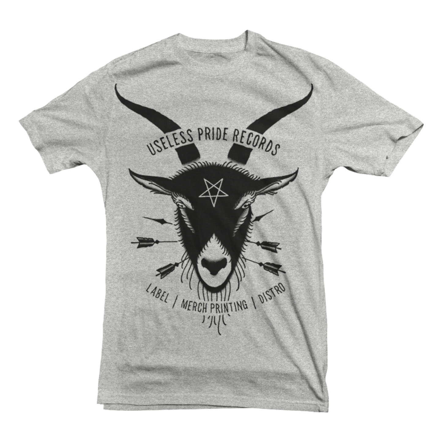 USELESS PRIDE RECORDS "Goat" Grey T-Shirt