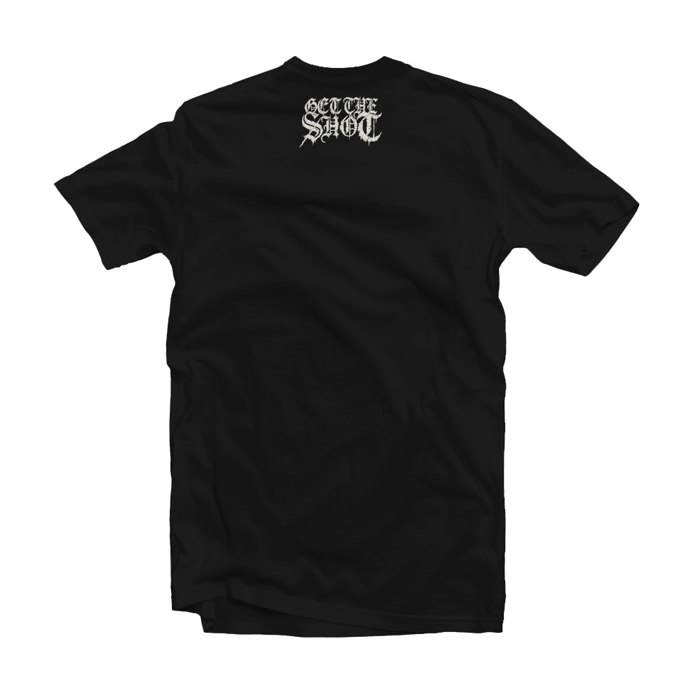 GET THE SHOT "No Peace In Hell" Black T-Shirt