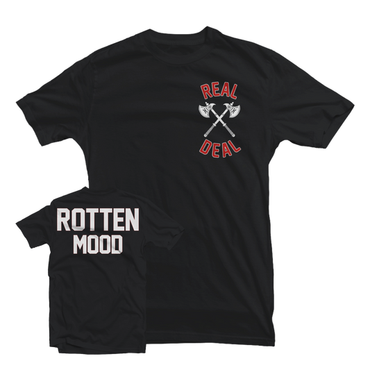 REAL DEAL "Rotten Mood" Black T-Shirt